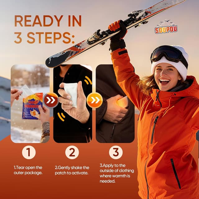 Thumbnail 4 de Soupou Hand Warmers, 13H Heat ⚡