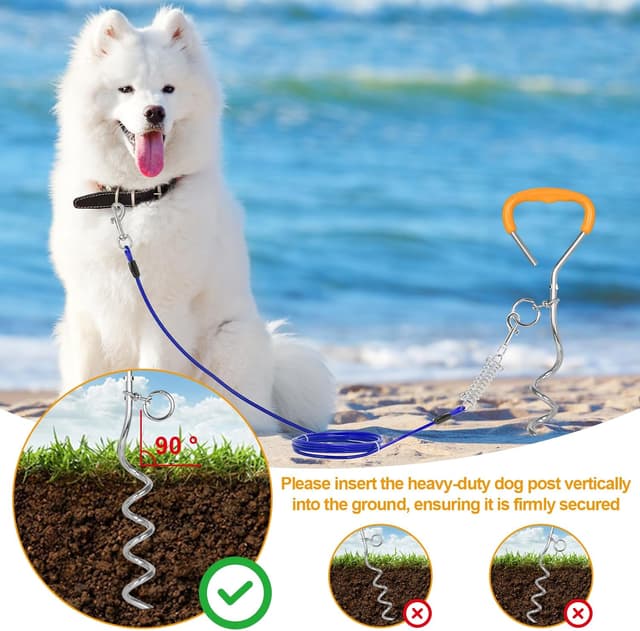 Thumbnail 4 de Dog Tie Out Cable and Stake 42cm