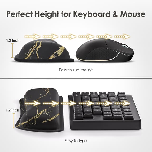 Thumbnail 5 de Gimars Reposamuñecas 3 cm para teclado y ratón