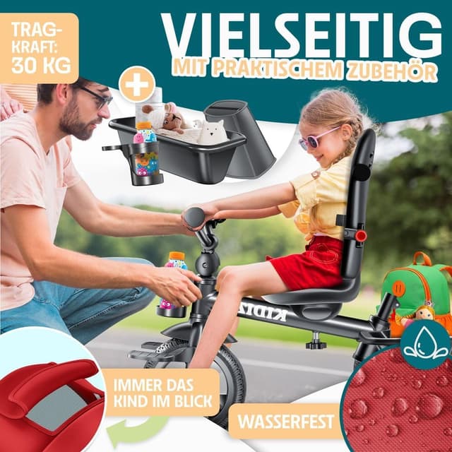 Thumbnail 4 de KIDIZ Dreirad 6in1 Kinderdreirad ab 9 Monaten