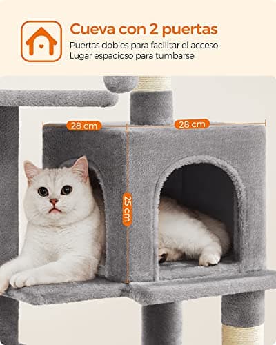 Thumbnail 7 de Feandrea PCT261W01 torre 112 cm para gatos