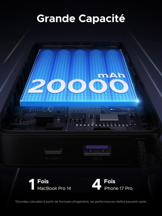 Thumbnail 1 de UGREEN Nexode 20000mAh batterie externe