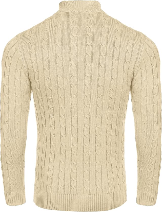 Detalle de Pull homme COOFANDY demi-zip 40 °C