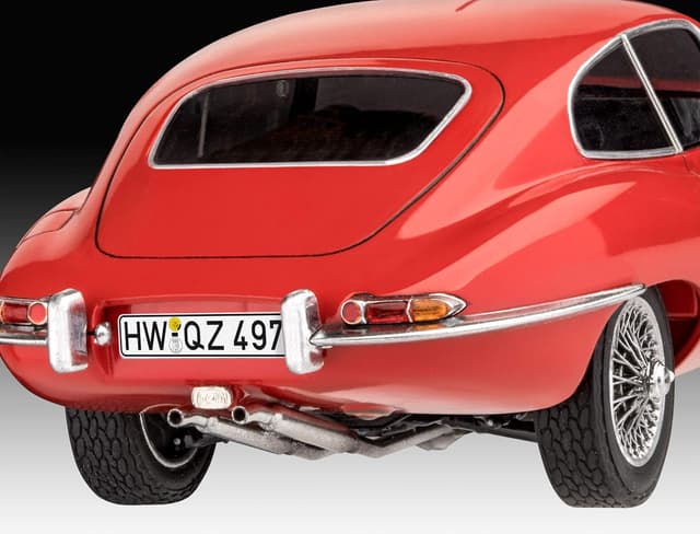 Detalle 2 de Revell Modellbausatz Jaguar E-Type (Coupé) 1:24 – originalgetreuer Bausatz für Einsteiger