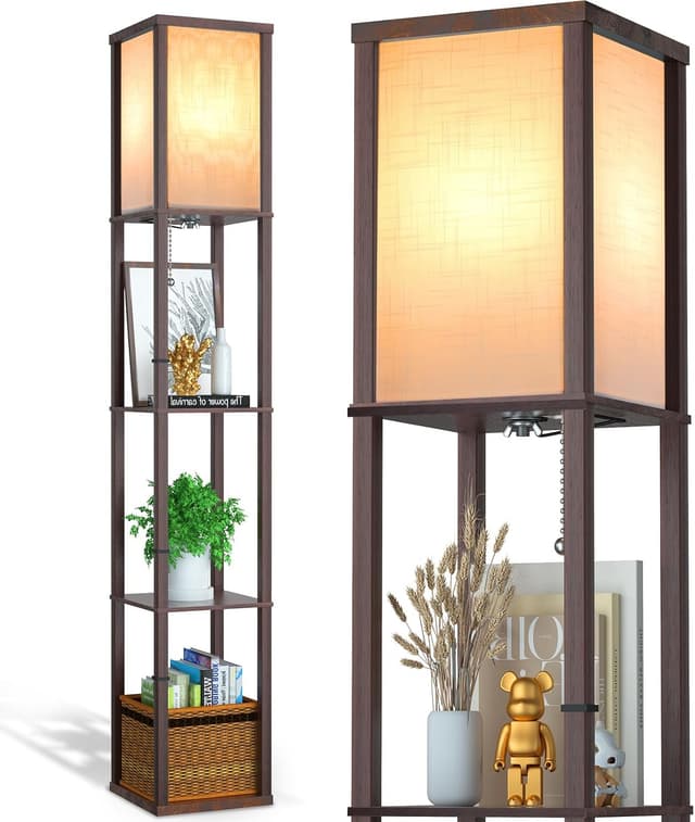 Thumbnail 6 de Omdekor LED Stehlampe Holz, 160 cm