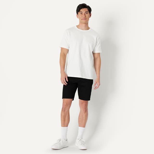 Detalle de Amazon Essentials Men’s Heavyweight Stretch Straight-Fit Jean Shorts (9-inch inseam)