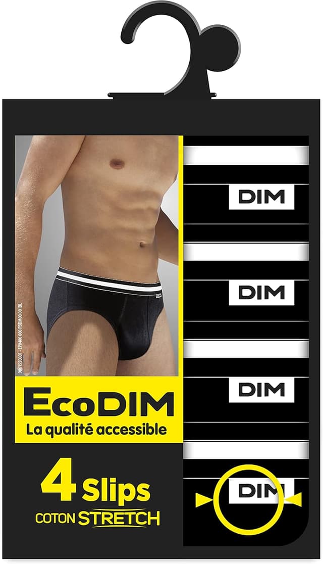 Detalle 2 de Dim Slip Homme Ecodim Coton Stretch x4