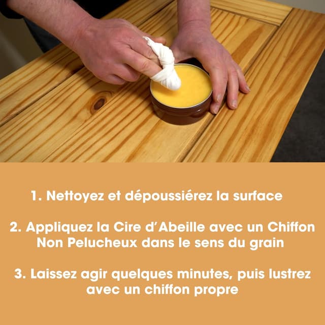 Thumbnail 5 de Furniture Clinic Cire d’Abeille 200 ml pour meubles en bois