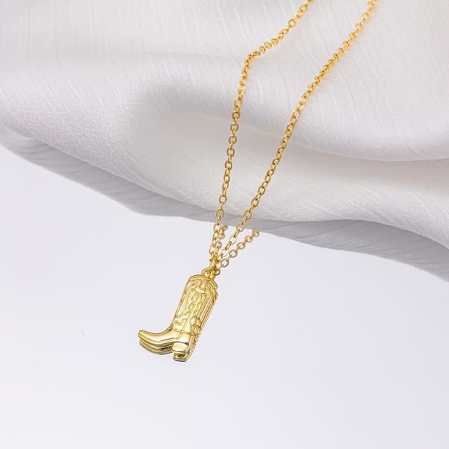 Thumbnail 6 de HANLI 14K vergoldete Halskette für Damen mit Anhänger – zartes Stern-Design, wasserfest