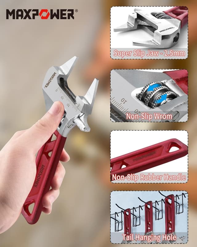 Thumbnail 2 de MAXPOWER Adjustable Spanner 150mm Slim Jaw