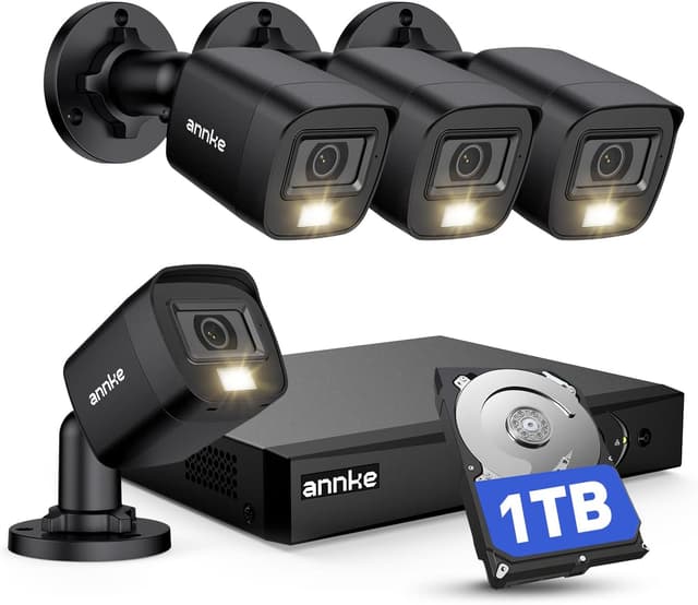 Detalle de ANNKE 8 Channel 3K Lite H.265+ AI DVR CCTV System with 1TB HDD and 2x 2MP Outdoor Cameras