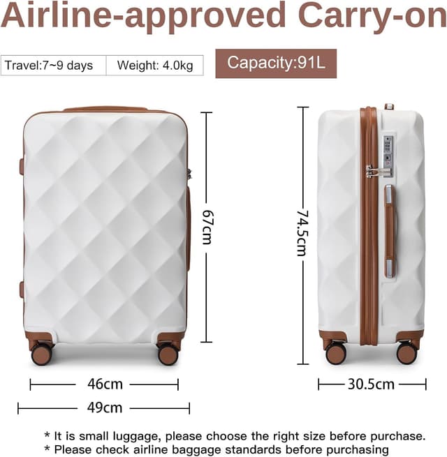 Detalle 2 de British Traveller Hartschalenkoffer 91 l