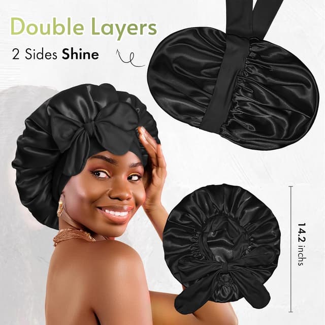 Detalle de Reversible Silk Hair Bonnet
