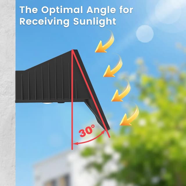 Thumbnail 6 de Delaiglow Solar Fence Lights Outdoor (4 Pack) – Warm White up & down wall lights, IP67