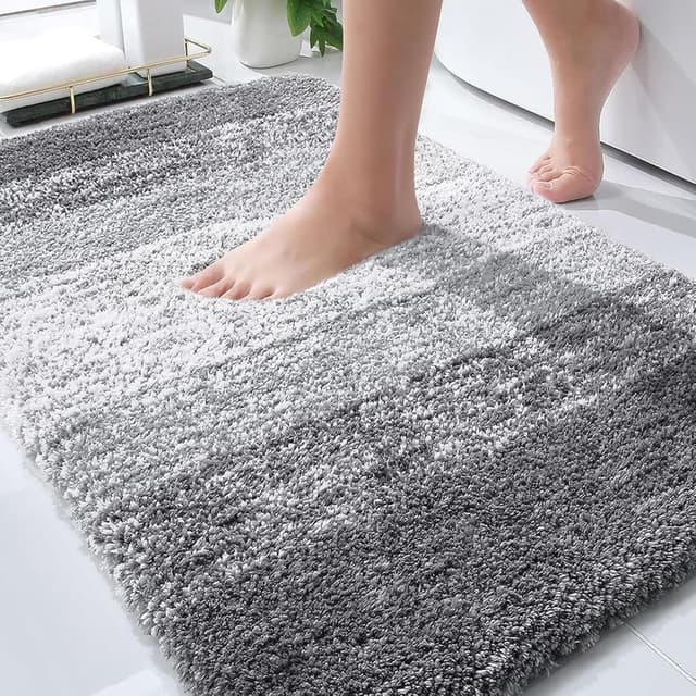 Detalle de OLANLY Bathroom Rug 30x20, Extra Soft Microfiber