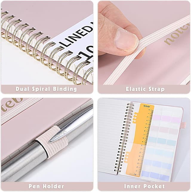 Detalle 2 de Thboxes A5 Notebook 160-page lined spiral ๐