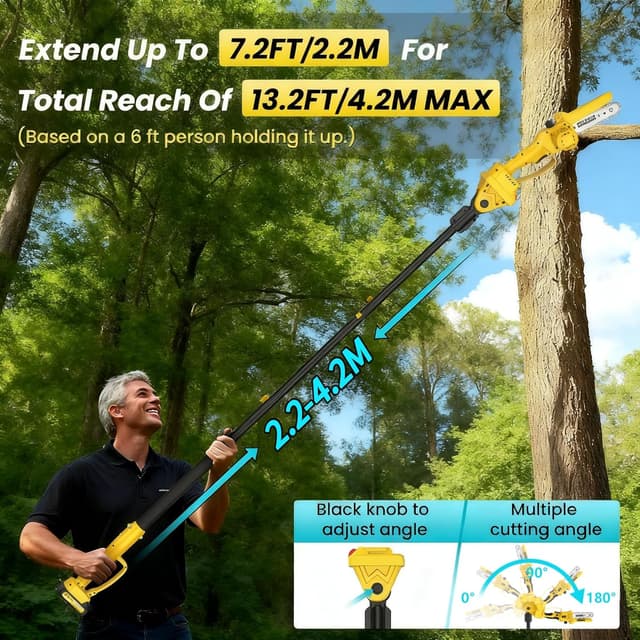 Thumbnail 2 de Motosega a batteria telescopica 2-in-1