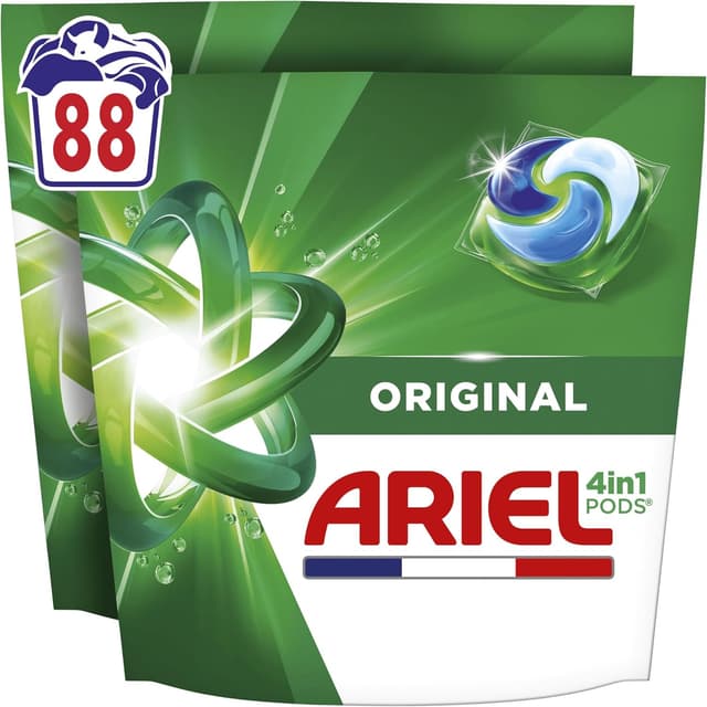 Detalle de Ariel PODS 4en1 Lessive en capsule Original – 88 lavages (2x44), efficace même à froid