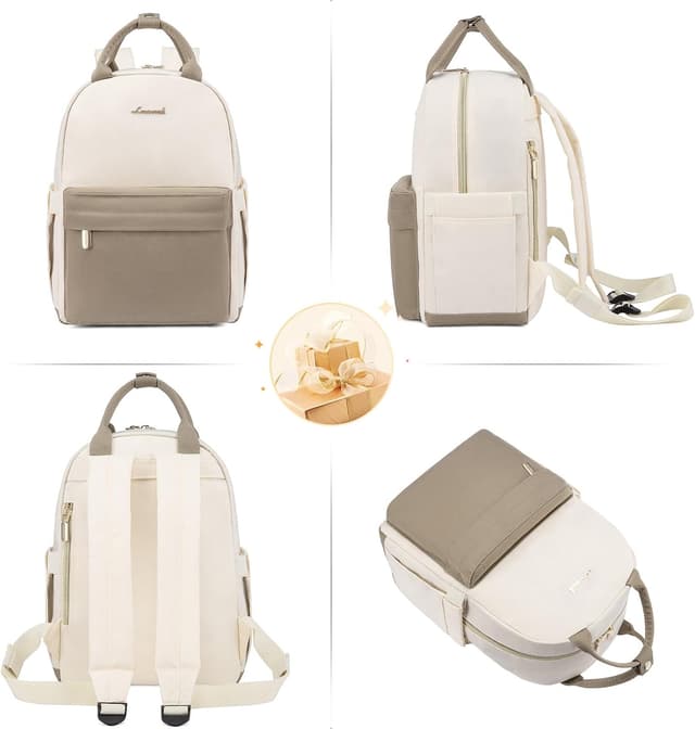 Detalle 2 de LOVEVOOK Small Women’s Fashion Backpack (Nylon, Waterproof) – Mini City Daypack for School & Travel