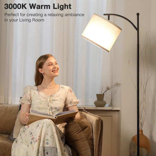 Thumbnail 4 de Aooshine 60" Modern Arc Floor Lamp with 3 Temps 🛋