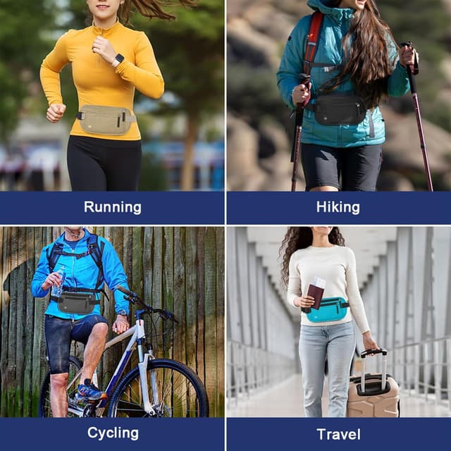 Thumbnail 6 de Aucuu Sac Banane Voyage RFID réglable 67–104 cm