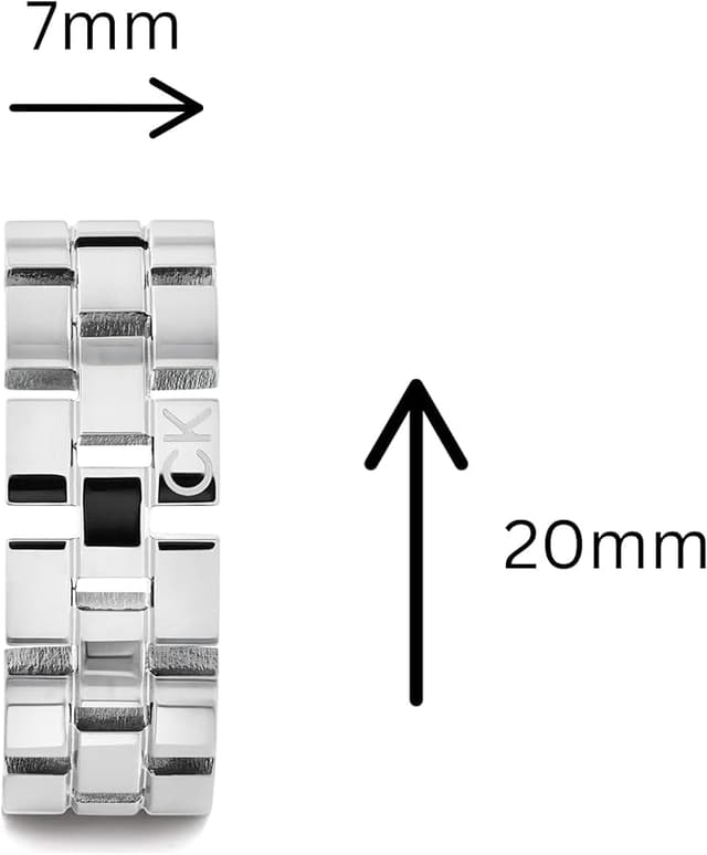 Detalle 2 de Calvin Klein Aros Geometric para Mujer en Acero Inoxidable