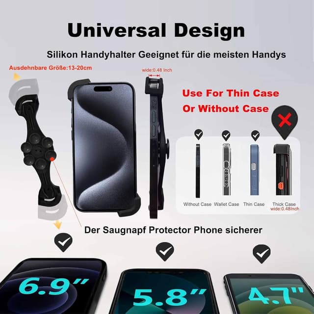 Detalle de Handy Coiled Lanyard Anti Diebstahl 99 cm