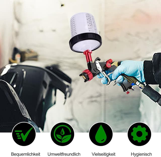 Thumbnail 4 de Einweg Farbmischbecher 20 Unzen 600ml Set für Spritzpistolen