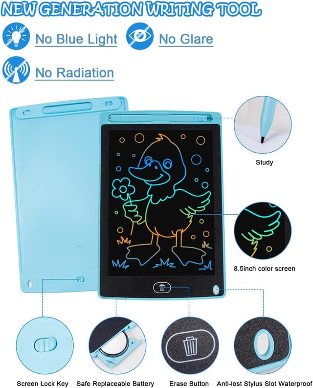 Detalle 2 de Tablero escritura LCD 8,5 pulgadas niños