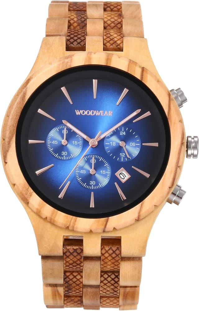 Thumbnail 6 de woodwear Holzarmbanduhr Watch Nachtblau / Lagunentraum / Morgenröte – Unisex aus Olivenholz