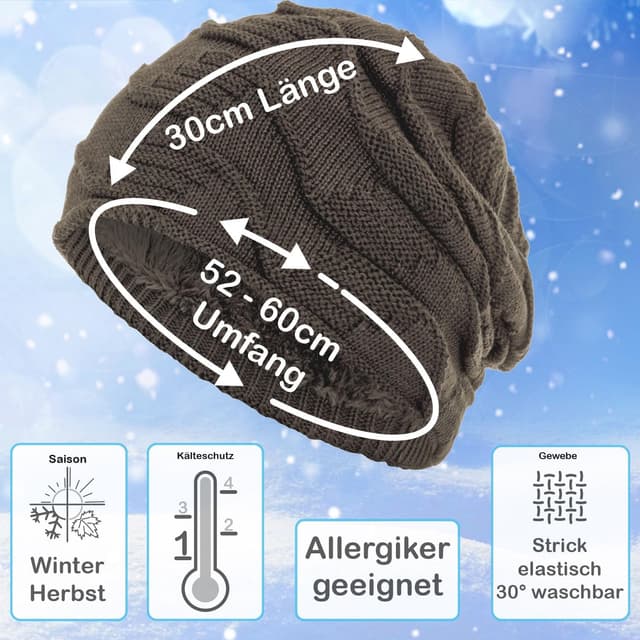 Thumbnail 1 de Compagno Mütze One‑Size warm gefüttert