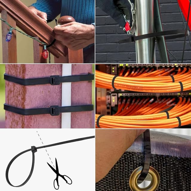 Detalle 2 de huzur elektrik Kabelbinder 100 Stück 250 mm