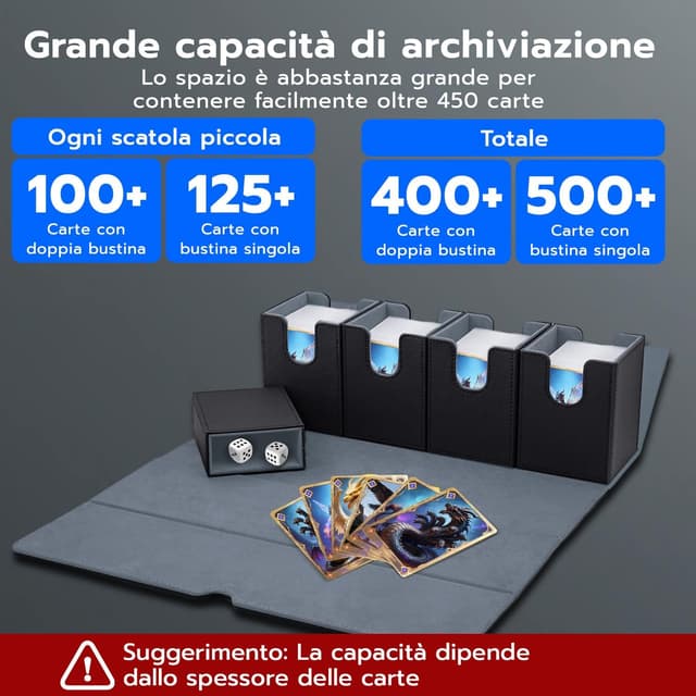 Detalle 2 de Tolesum 5 in 1 Box Porta Mazzo 800+ 🎴