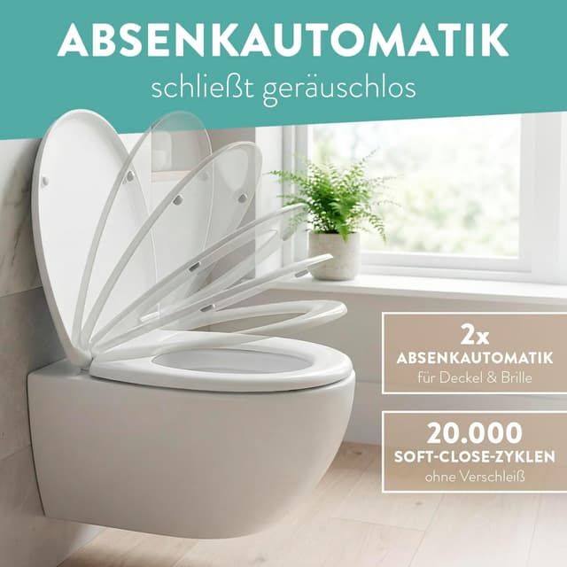 Detalle de Benkstein Toilettendeckel oval mit Absenkautomatik