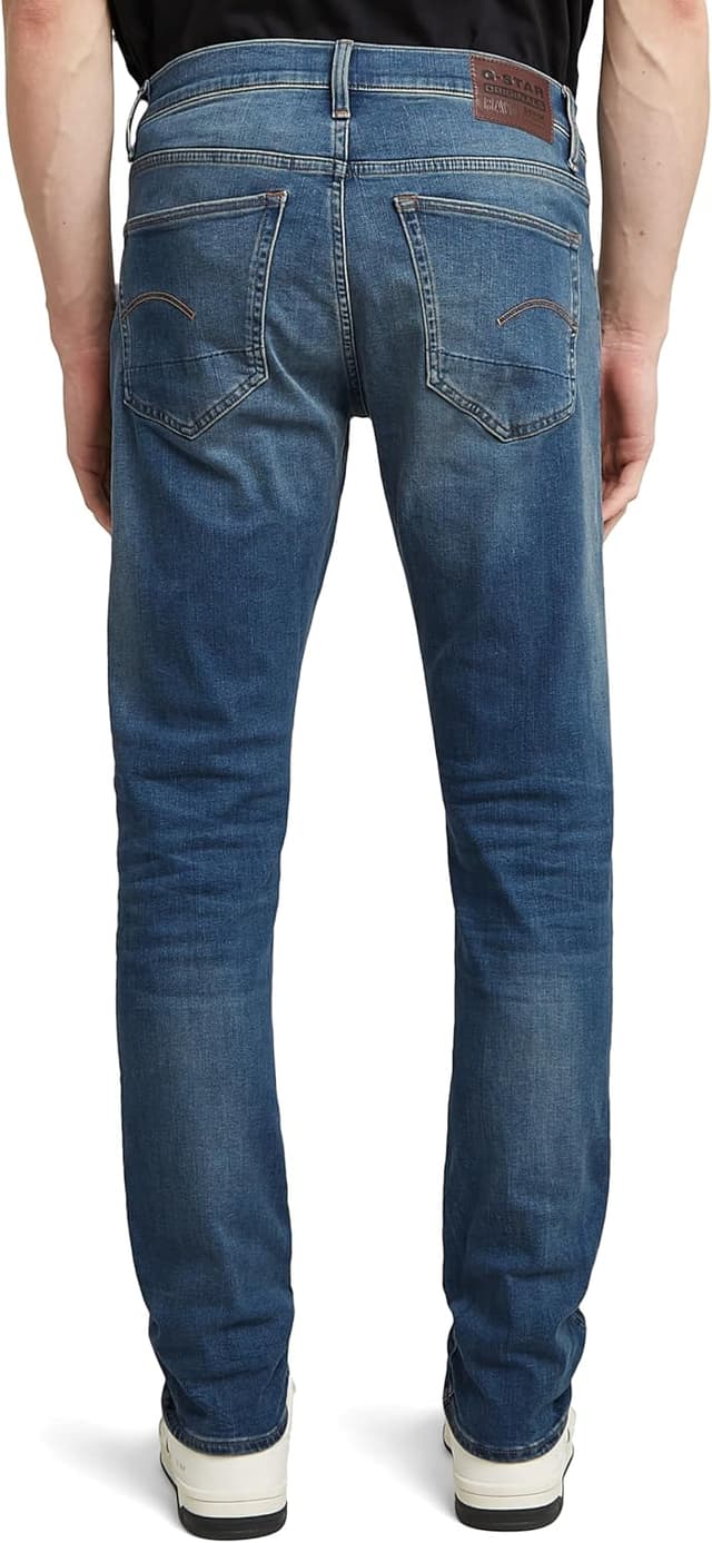 Detalle 2 de G-Star Herren 3301 Slim Jeans mit Knopfverschluss – schmale Passform