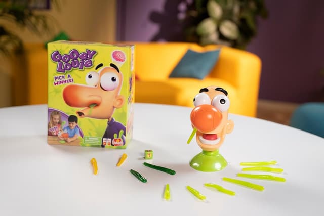 Detalle de Goliath Gooey Louie Game: Pull Gooeys Out of Louie's Nose (Ages 4+, 2–4 Players)