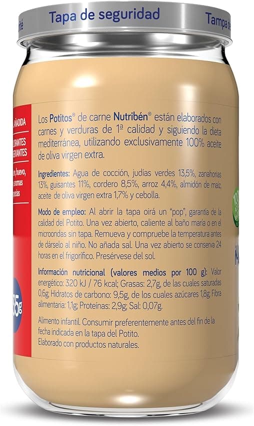 Imagen de Nutribén Pack de Potitos Variados para Bebés 🍲 - 24 x 235g en OfertitasTOP