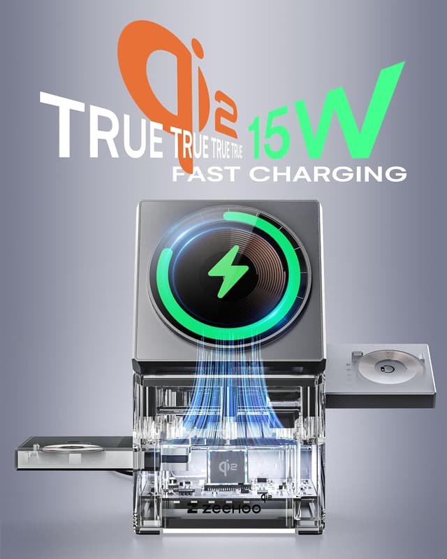 Detalle 2 de ZEEHOO 3-in-1 MagSafe Charging Station for iPhone