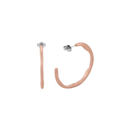 Detalle de Skagen Stak SKJ1874791 pendientes oro rosa de acero inoxidable 👩🎤
