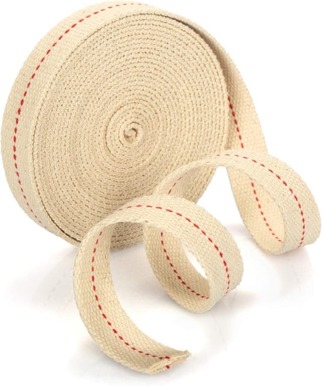 Detalle de COM-FOUR® mèche de rechange pour lampes à huile et torches de jardin (500 cm x 20 mm)