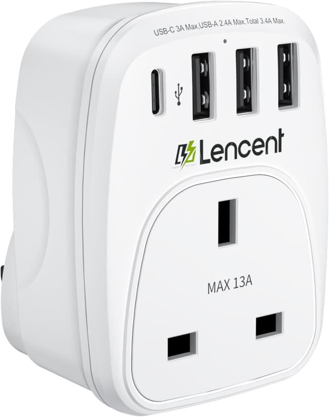 Detalle de LENCENT USB Charger 3250W multiport adapter 🔌