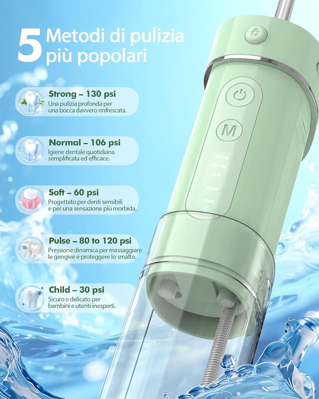 Thumbnail 4 de WAFLOO Idropulsore dentale 180ml 🦷