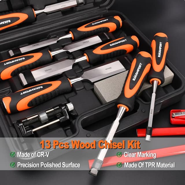 Thumbnail 4 de Ezkamfort 13-Piece Wood Chisel Set