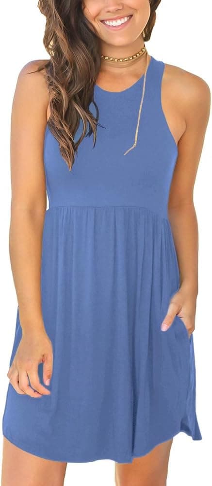 Thumbnail 2 de HiMONE 2025 Summer Vacation Dresses for Women (Sleeveless Sundress)