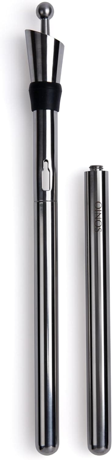 Detalle 2 de OINOS Wine Chiller Stick (3-in-1 Cooler, Aerator & Stopper) for Wine Lovers