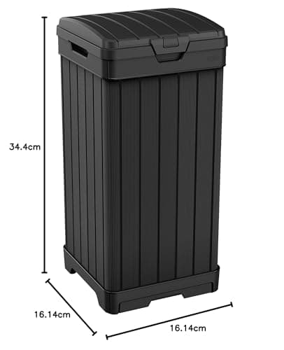 Thumbnail 10 de Keter Baltimore 🗑️ Cubo de basura exterior de 38 gal