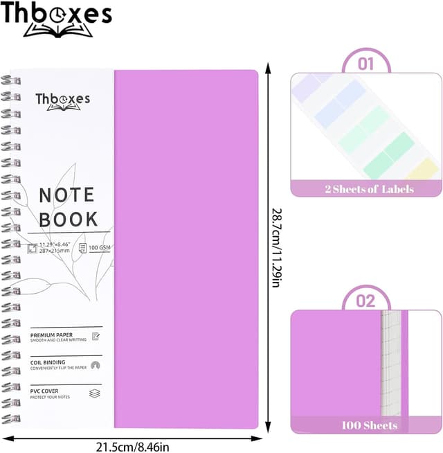 Detalle 2 de Thboxes A4 spiral notebook 200 sheets
