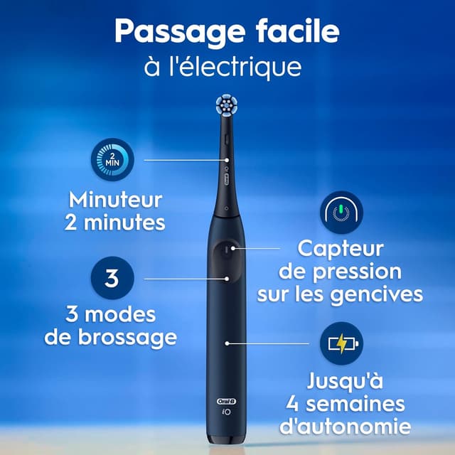 Detalle 1 de Oral-B iO 2 Brosse Dents Électrique Bleue