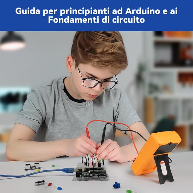 Thumbnail 4 de SunFounder Beginner's Lab Kit di avvio con Arduino Uno R3, multimetro e 34 progetti