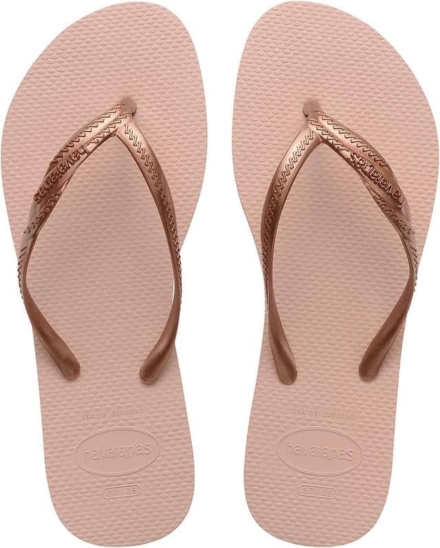 Thumbnail 6 de Havaianas Fantasia women’s flip-flops with metallic cross-strap detail